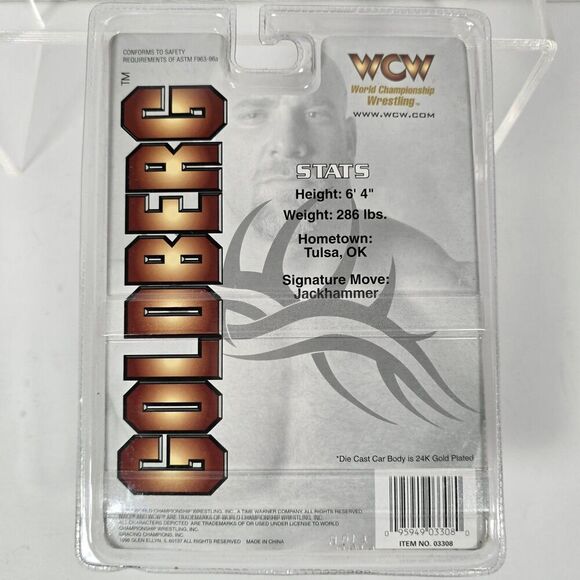 Vintage 1998 WCW Racing Champions Bill Goldberg 24K GOLD Car 1 OF 9,998 WWF WWE - Picture 4 of 5